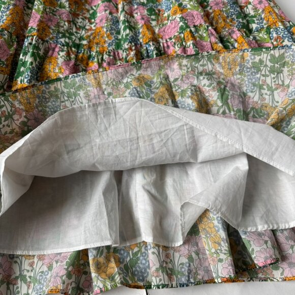 J Crew Womens 4 Liberty Fabric Mini Floral Walk Dress Modest Faux Wrap Maxi Midi - Picture 4 of 8